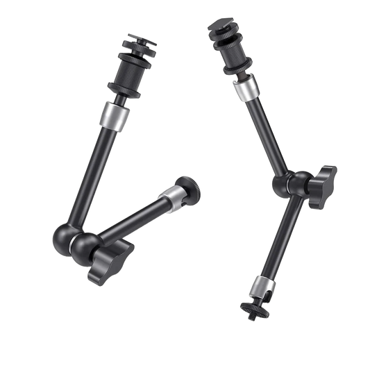 SmallRig Adjustable Friction Articulating Magic Arm 11" Long with Cold Shoe Mount Standard 1/4"-20 Threaded Screw Adapter