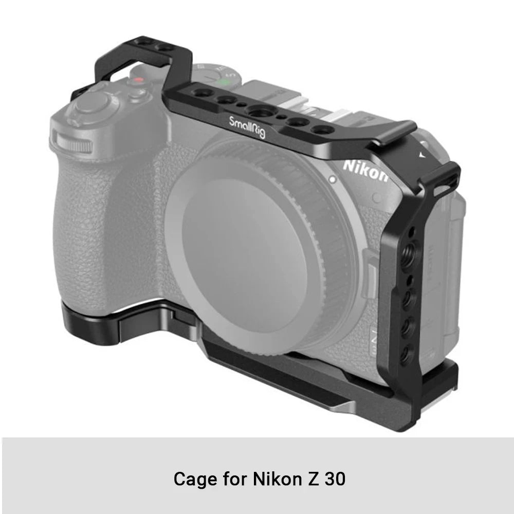 SmallRig Z 30 Cage for Nikon Z 30,Aluminum Alloy Cage with Cold Shoe Mount for Microphone and LED Light for Vlogging 3858