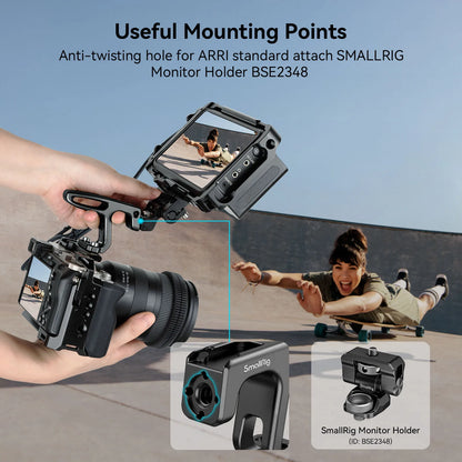 SmallRig Mini Top Handle For Lightweight Vlogging Cameras for Sony for Canon Camera Cage With 1/4"-20 Screws HTN2756