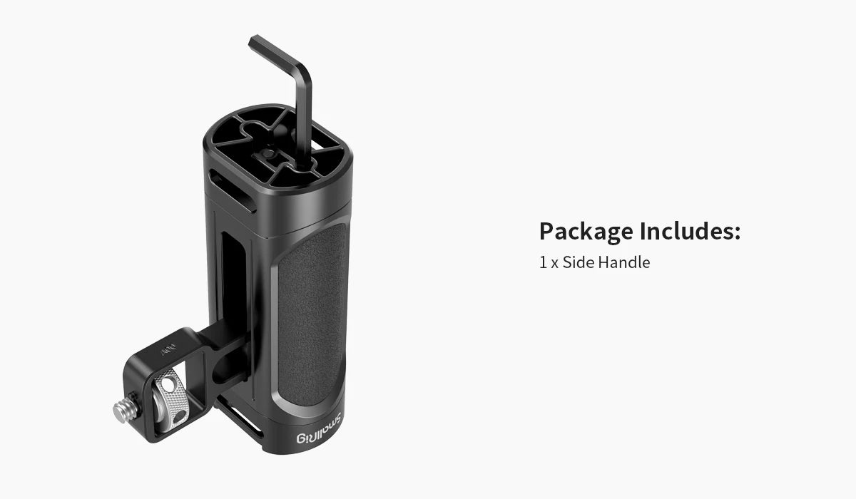 SmallRig Side Handle for iPhone 14 Smartphone Cage Phone Video Rig Lightweight 1/4 Threads Universal Quick Release Handgrip 2772