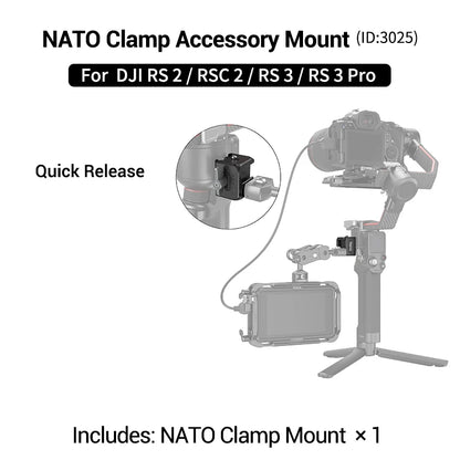 SmallRig Wireless Control Dual Handgrip for DJI RS 2 / RS 3 Pro /RS 4 / RS 4 Pro Free Controls Stabilizer Quick-Release Handgrip