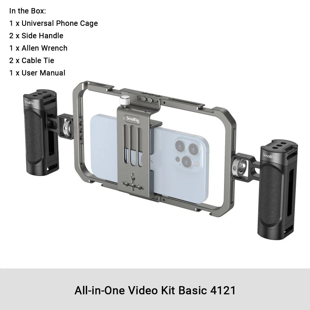 SmallRig Cage for iPhone & Universal Single Handle Handgrip