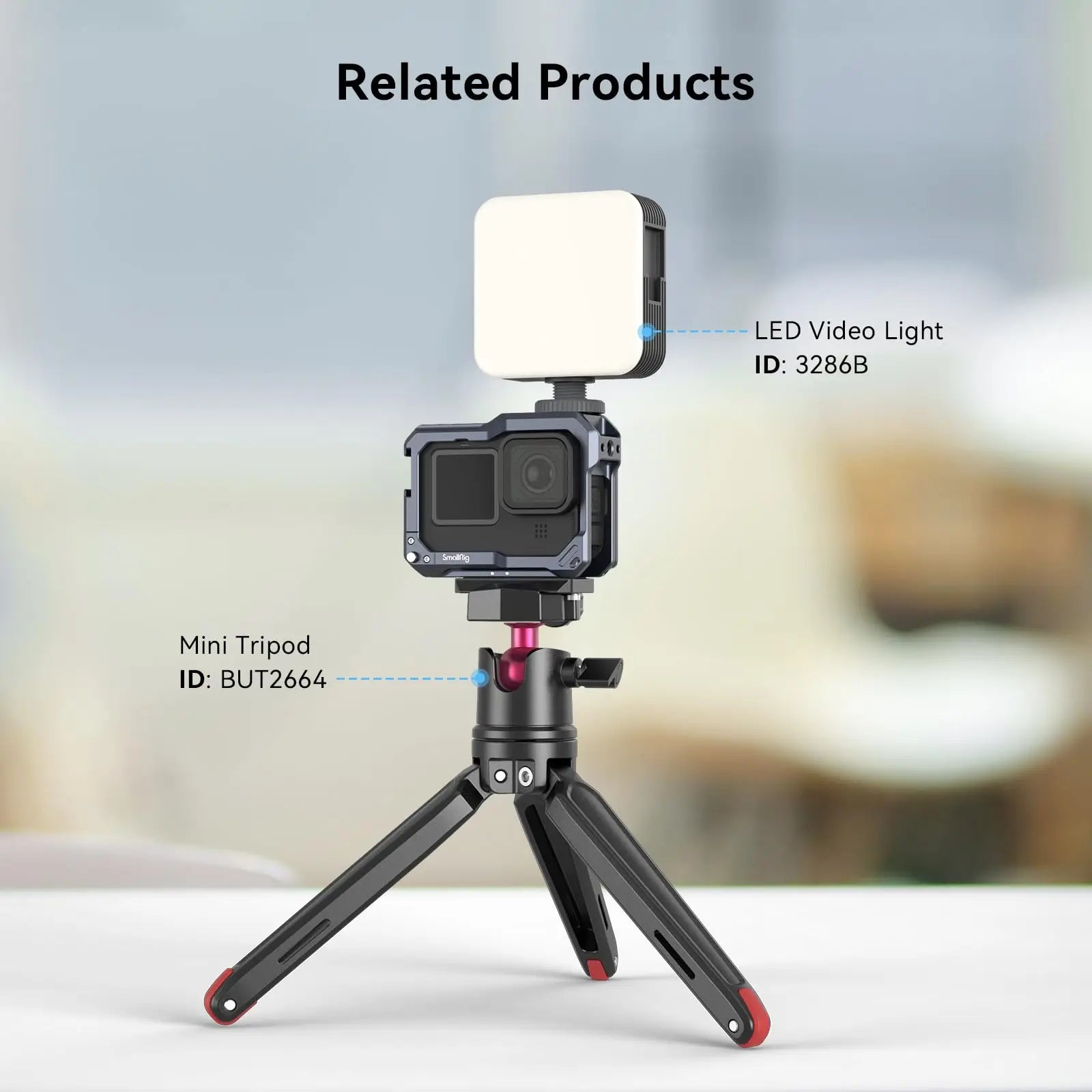 SmallRig Black Vlog Kit for GoPro Compatible With Microphone Adapters Camera Accessories