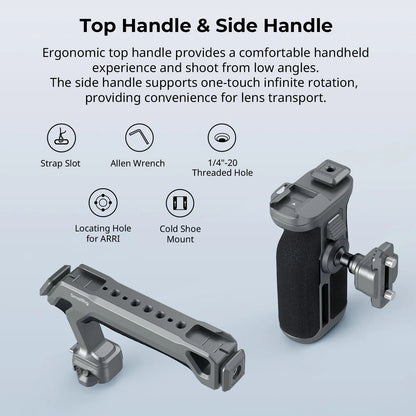 SmallRig α7 IV,α7S III,α7R V Camera Cage HawkLock Quick Release Advanced Cage Kit for Sony Alpha 7R V/ Alpha 7 IV/ Alpha 7S III