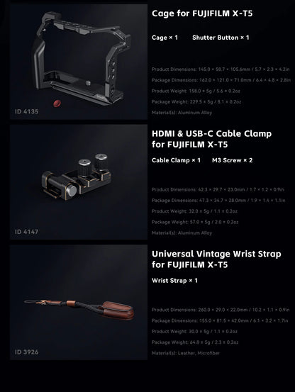 SmallRig X-T5 Camera Cage for FUJIFILM