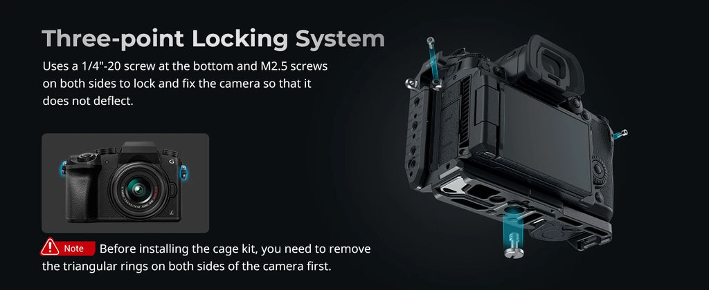 SmallRig HawkLock Quick Release Cage Kit for Panasonic LUMIX GH7/GH6, with Top Handle Kit, Cable Clamp for HDMI and USB-C 4825