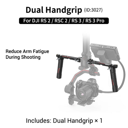 SmallRig Wireless Control Dual Handgrip for DJI RS 2 / RS 3 Pro /RS 4 / RS 4 Pro Free Controls Stabilizer Quick-Release Handgrip