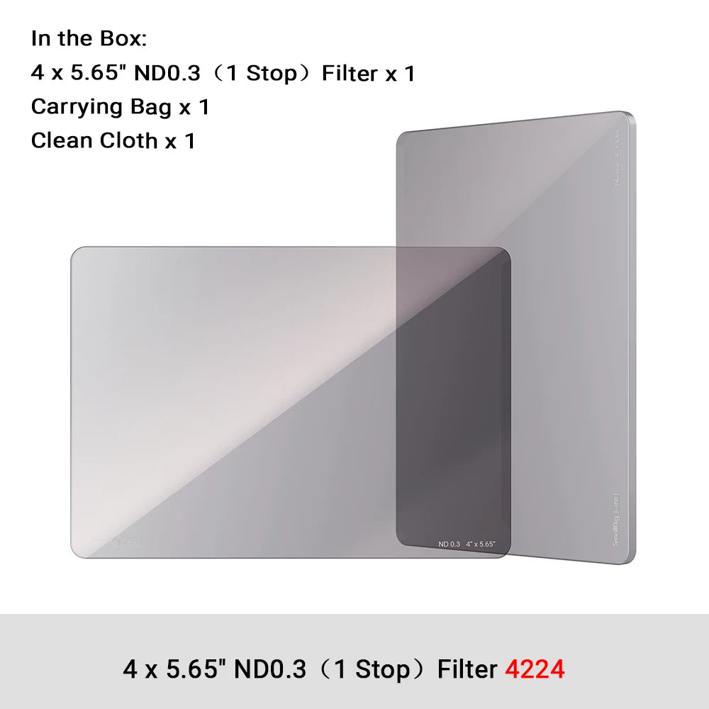 SmallRig 4 x 5.65 ND 0.3 /0.9/1.5/1.8/2.1（1/3/5/6/7 Stop）Filter Waterproof Anti-scratch For With 4 x 5.65" Matte Box System