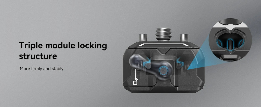 SmallRig Quick Release Camera Monitor Mount with Cold Shoe,Supports Swivel 360° and Tilt 170° Adjustable,Drop-in HawkLock Holder