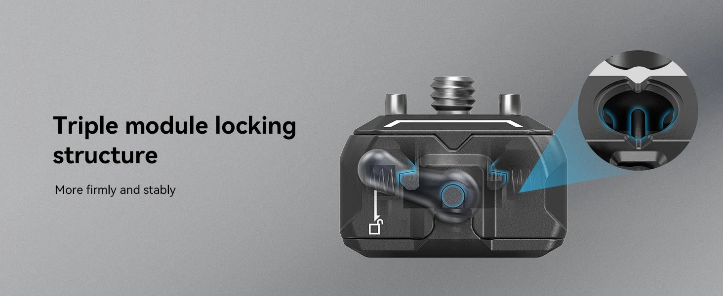 SmallRig Quick Release Camera Monitor Mount with Cold Shoe,Supports Swivel 360° and Tilt 170° Adjustable,Drop-in HawkLock Holder