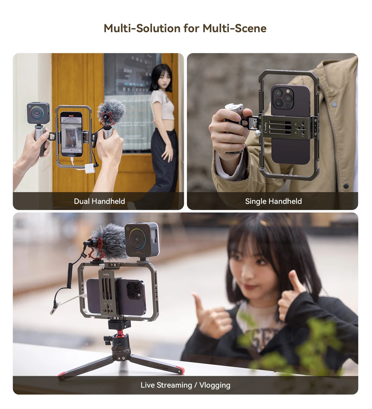 SmallRig All-in-One Video Kit Ultra /Pro/Basic/ Classic Kit for Phone Photography Universal Phone Cage Kit