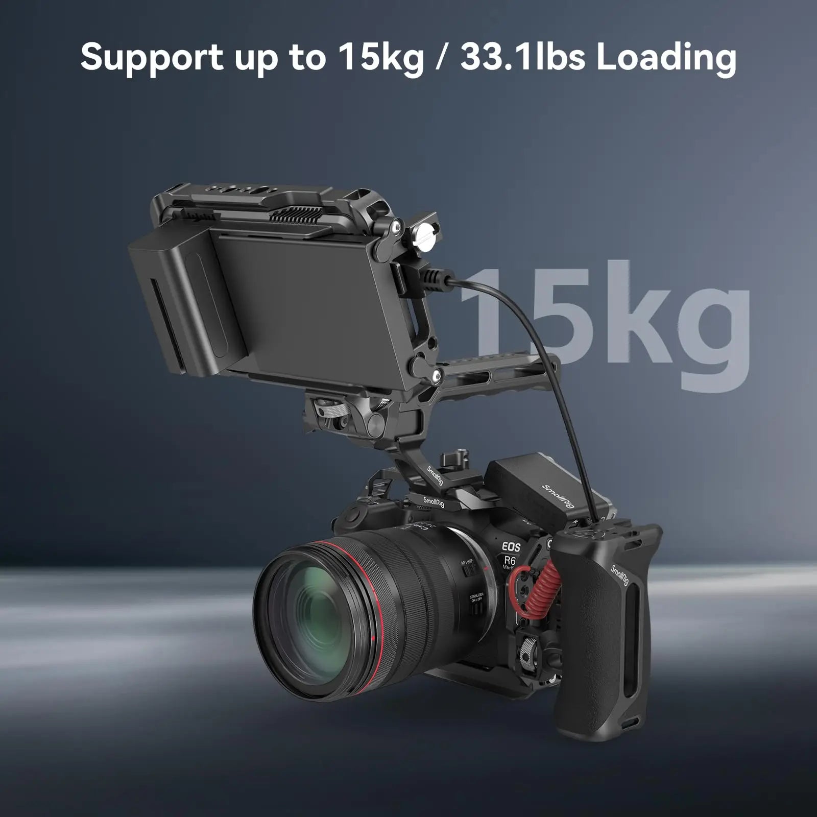 SmallRig Adjustable Side Handle with Two-in-One Locating Screw for Cages and Plate with ARRI 3/8"-16 or 1/4"-20 Holes Left/Right