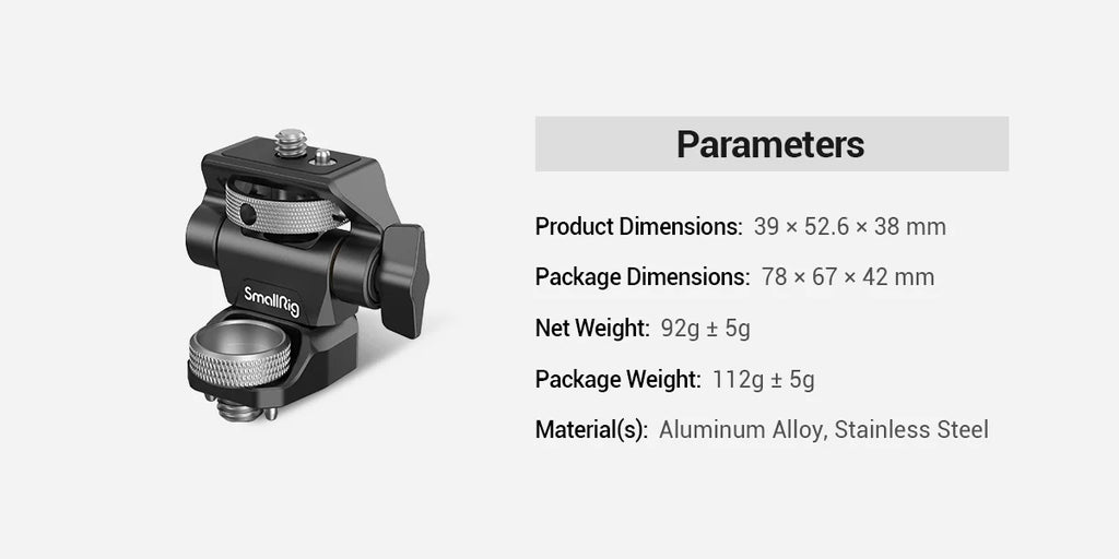 SmallRig Swivel and Tilt Adjustable Monitor Mount with ARRI-Style Mount