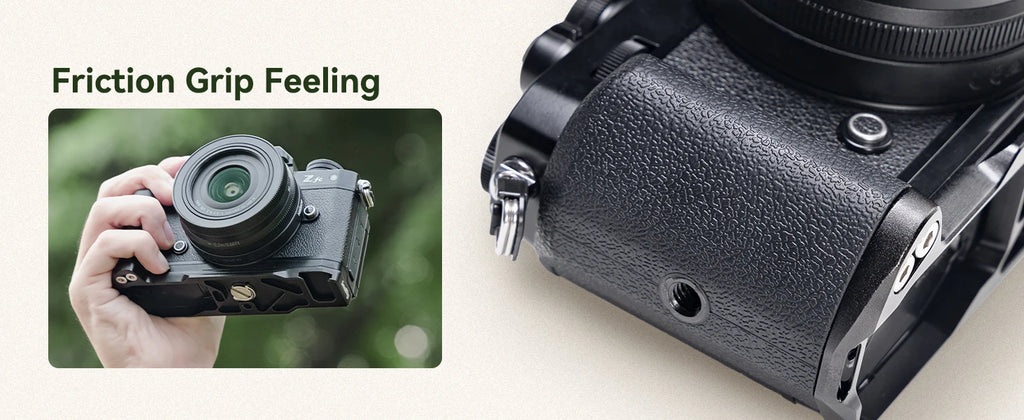 SmallRig Z fc Handgrip L-Shape Grip Holder for Nikon Z fc Camera, Retro-Style Side Handle with 1/4"-20 Threaded Hole, Cold Shoe