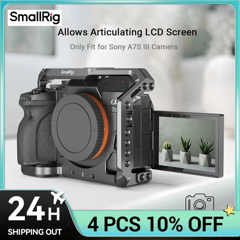Smallrig A7S3 Camera Cage Rig A7SIII Form-fitting Cage for Sony Alpha 7S III Camera Cage A7siii Cage Rig Set 2999