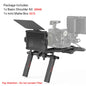 SmallRig Universal Basic Shoulder Kit for shoulder shooting mode Multiple 1/4-20 threaded holes to mount other accessories 2896C