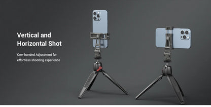 SmallRig Multifunctional Universal Metal Smartphone Holder with Cold Shoe Mount and 1/4"-20 Threaded Holes Portable 3559