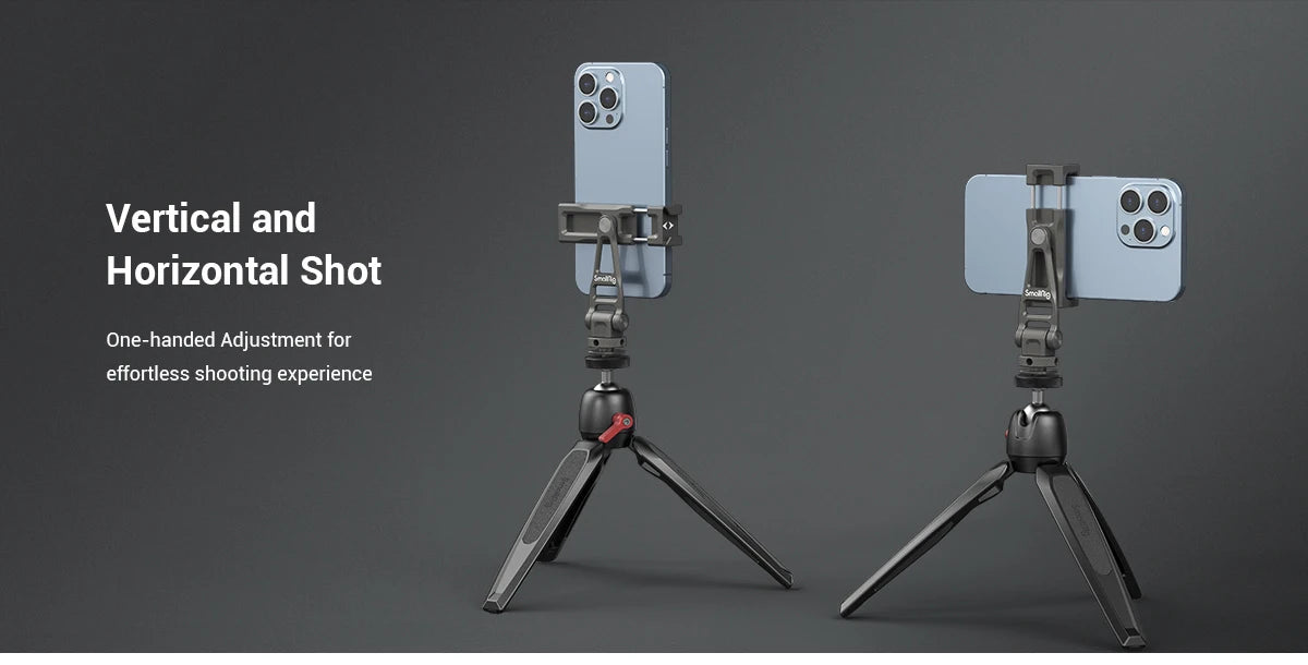 SmallRig Multifunctional Universal Metal Smartphone Holder with Cold Shoe Mount