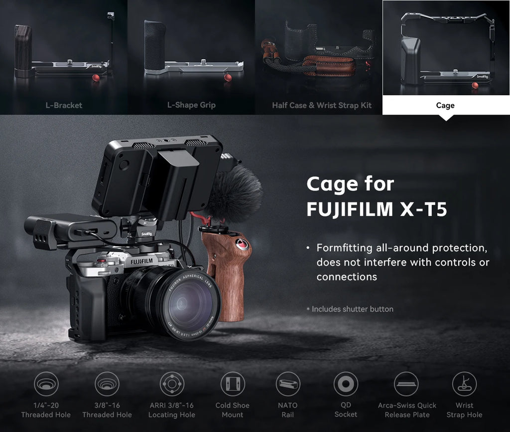 SmallRig X-T5 Camera Cage for FUJIFILM