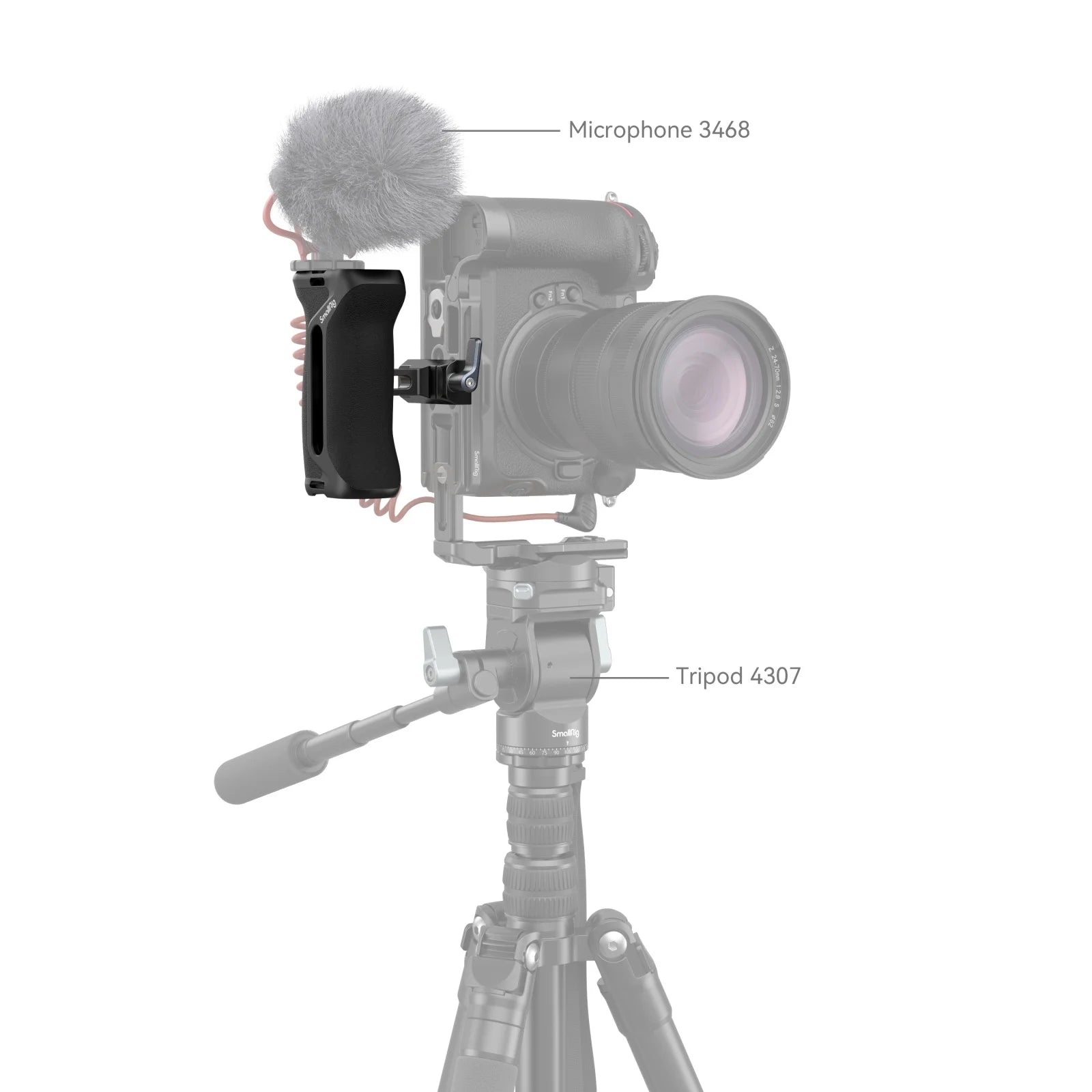 SmallRig Arca-Type Side Handle Designed to Facilitate Camera Movement and Stabilize Dualhand Shooting for ARCA-Swiss Mount Plate