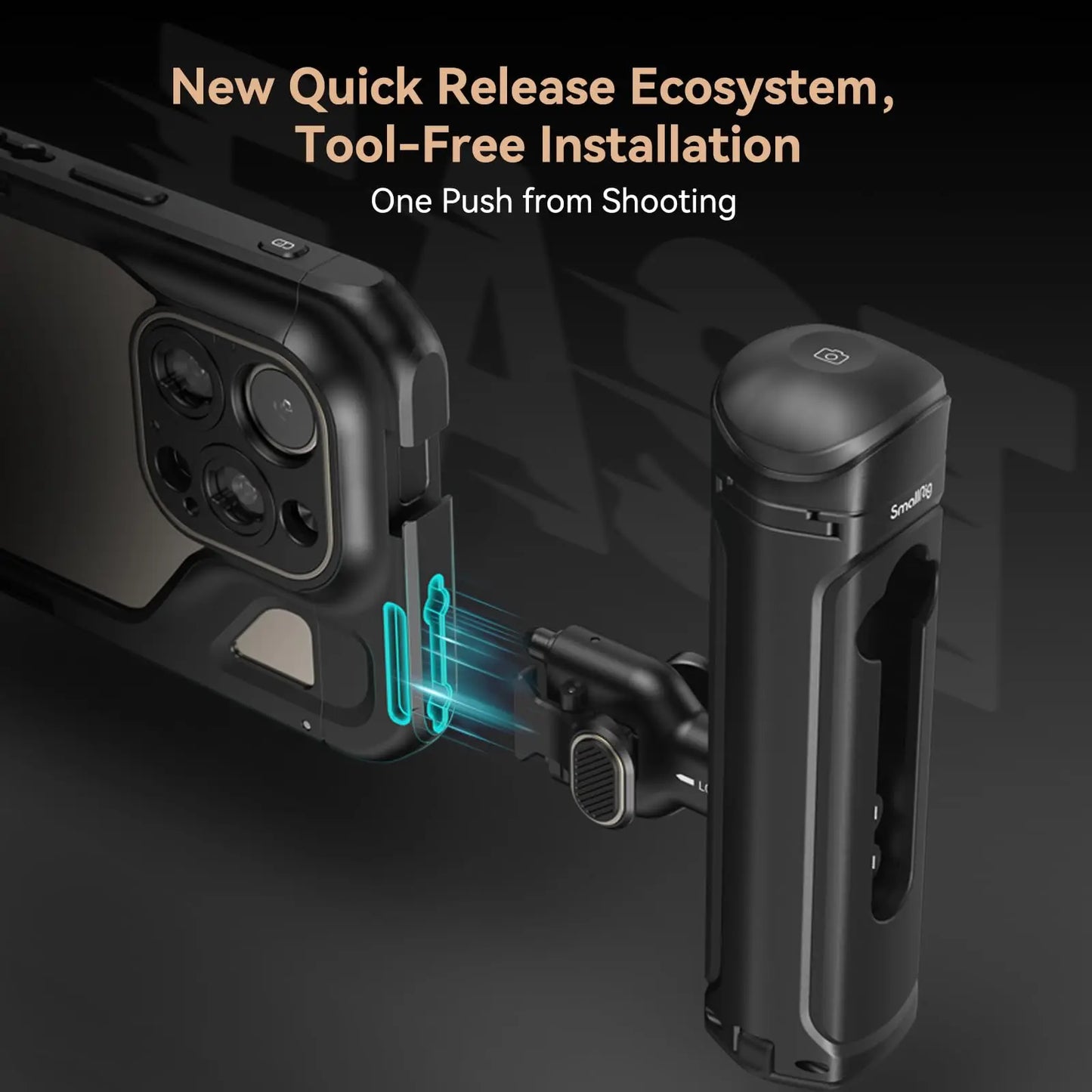 SmallRig Phone Cage for iPhone 15 Pro/15 Pro Max for Video Vlogging