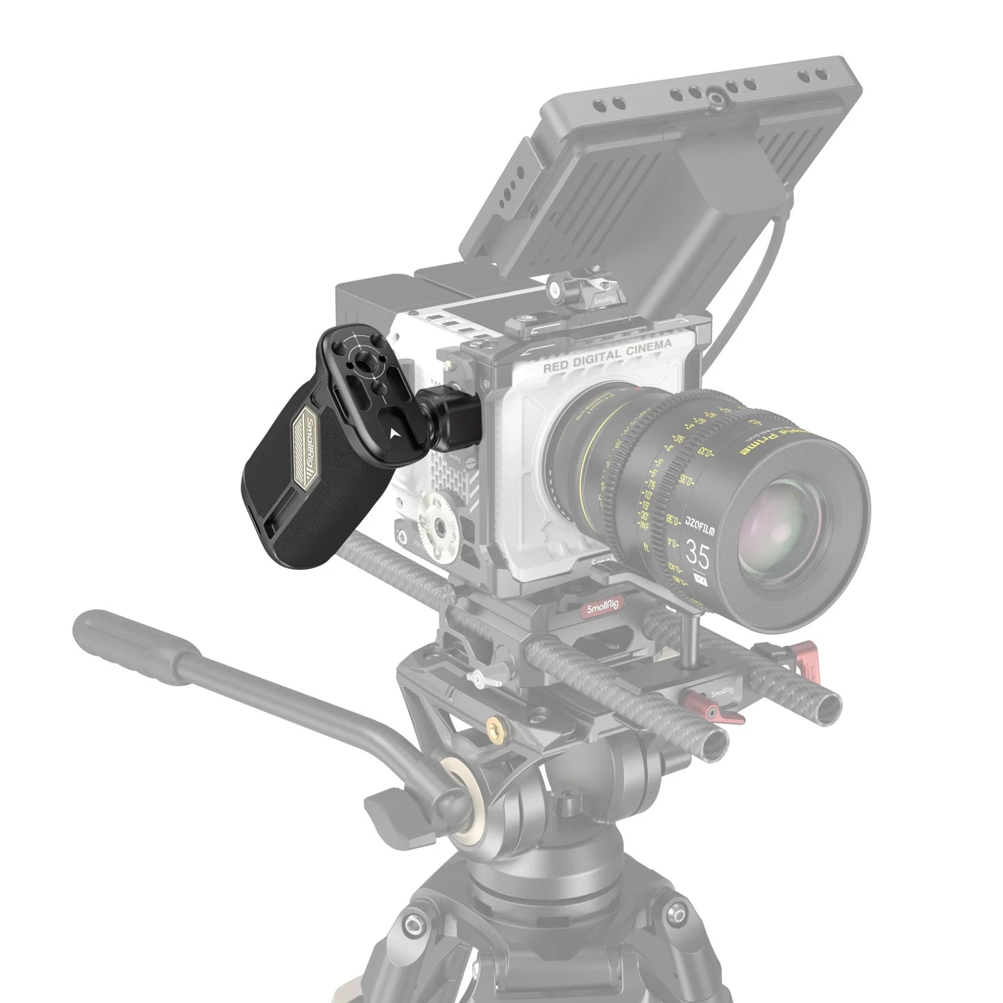 SmallRig Universal Rotatable NATO Side Handle Rotate 360° ,Camera Side Handle with Anti-Slip Silicone Camera Grip Load 15kg