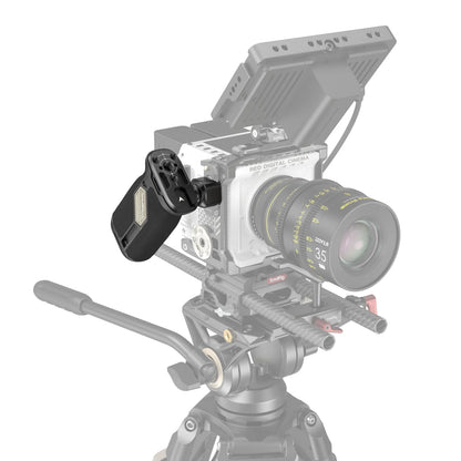 SmallRig Universal Rotatable NATO Side Handle Rotate 360° ,Camera Side Handle with Anti-Slip Silicone Camera Grip Load 15kg