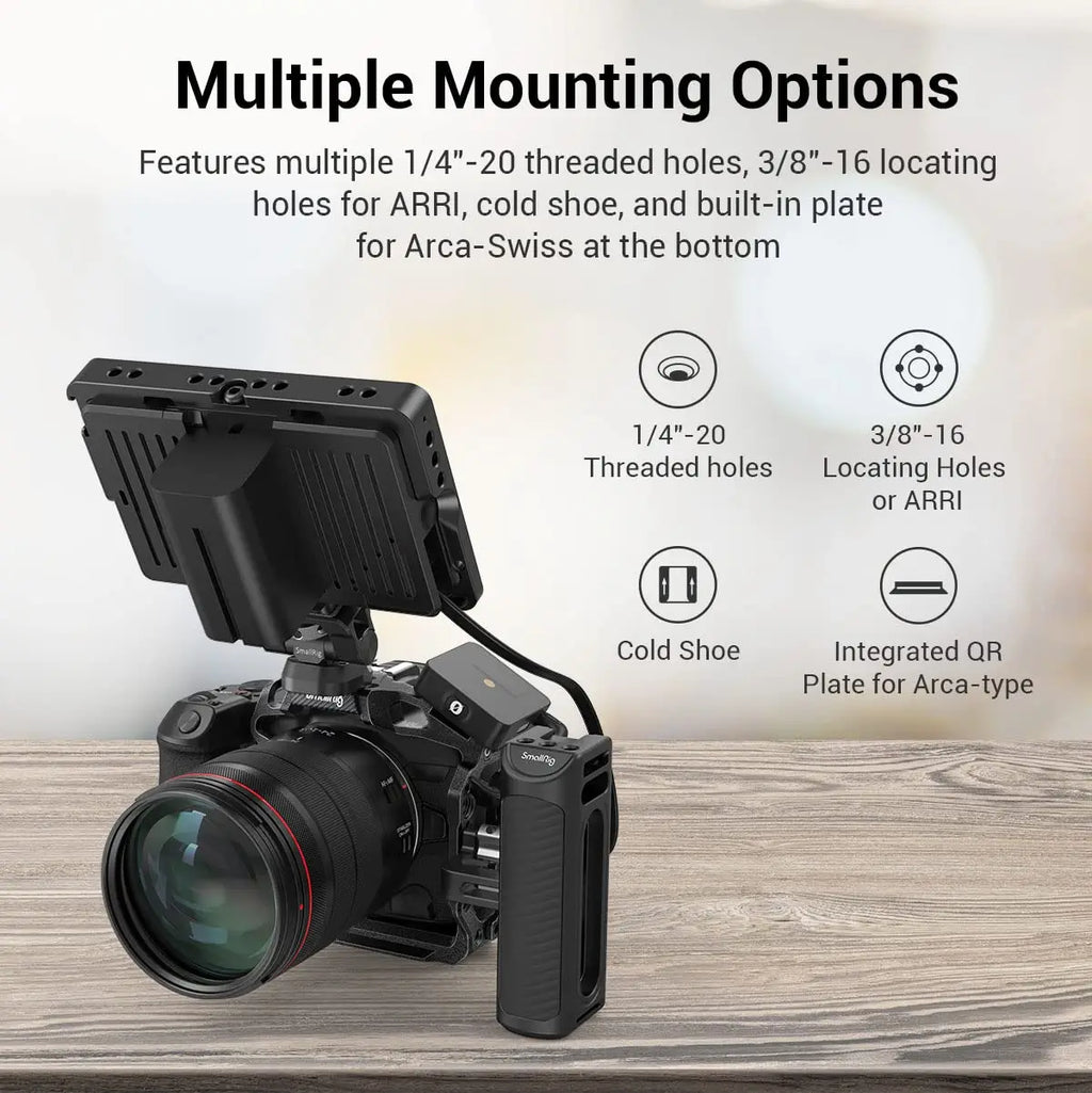 SmallRig “Black Mamba“ Camera Half Cage & Cable Clamp for Canon EOS R5 & R5C & R6