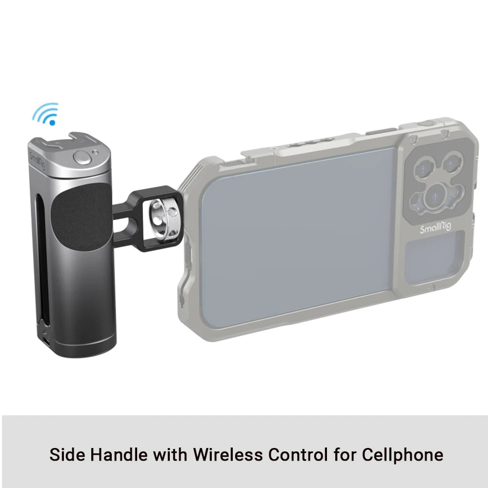 SmallRig Universal SmartPhone Cage & for iPhone 14/13 Pro/Pro Max With Foldable Handles Wireless Controls Rig for iPhone 14 /13/12