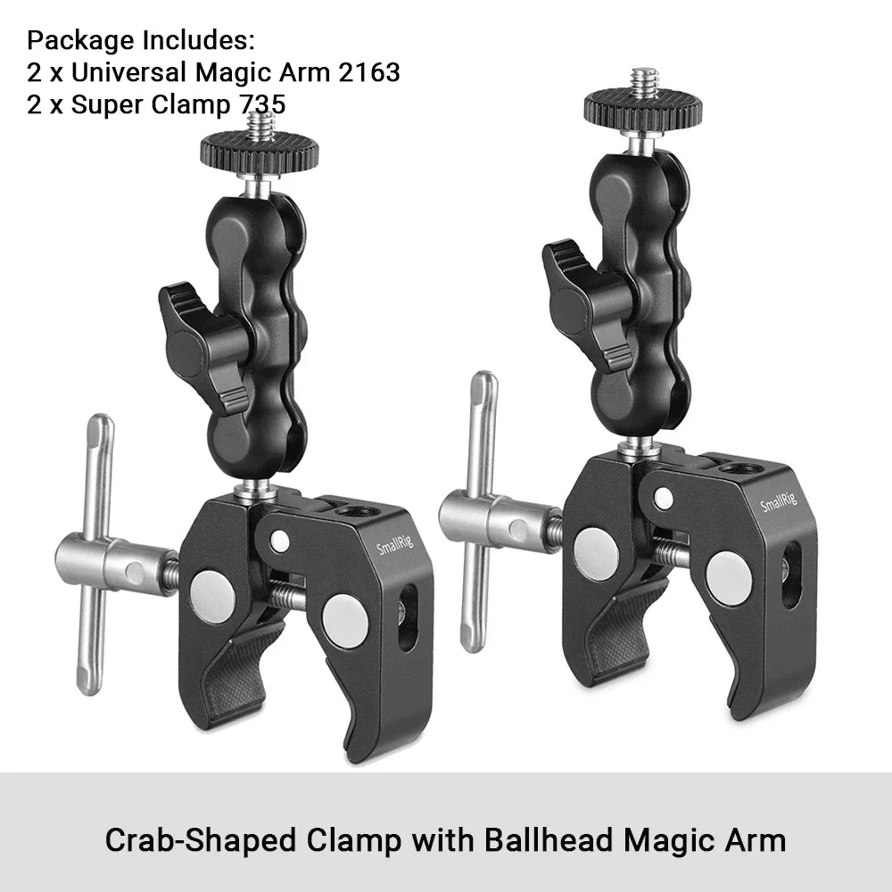 SmallRig Multi-Functional Ballhead Clamp with Double Ball Adapter (2164)