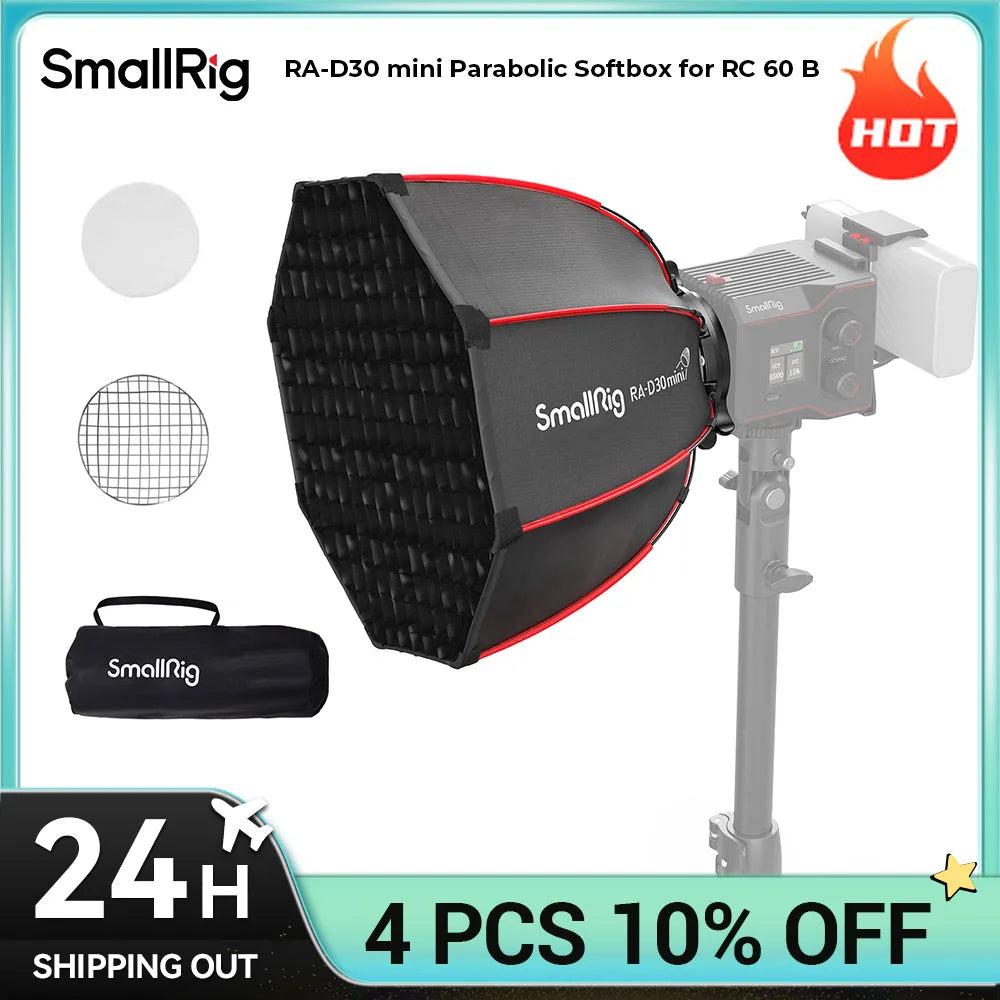 SmallRig Mini Parabolic Softbox RA-D30 RC 60B COB 29cm Quick Release