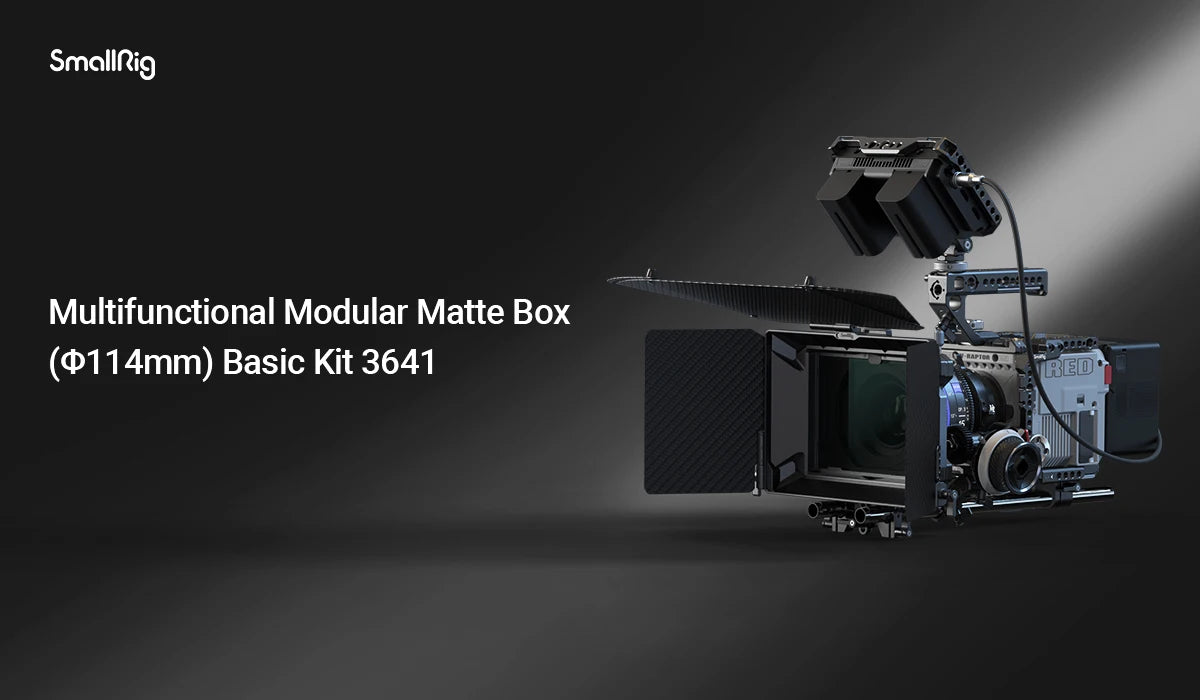 SmallRig Multifunctional Modular Matte Box (Φ114mm) Basic Kit for DSLR Cameras All-Round Light Blocking Quick Disassembly