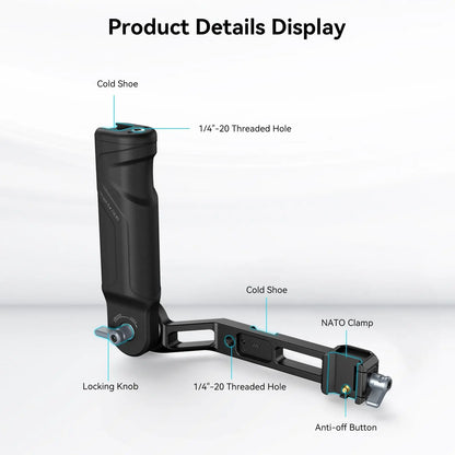 SmallRig RS 4 Mini Adjustable Handle Sling Handgrip for DJI RS 3 Mini / RS 4 Mini Gimbal Handheld Stabilizer,with NATO Clamp