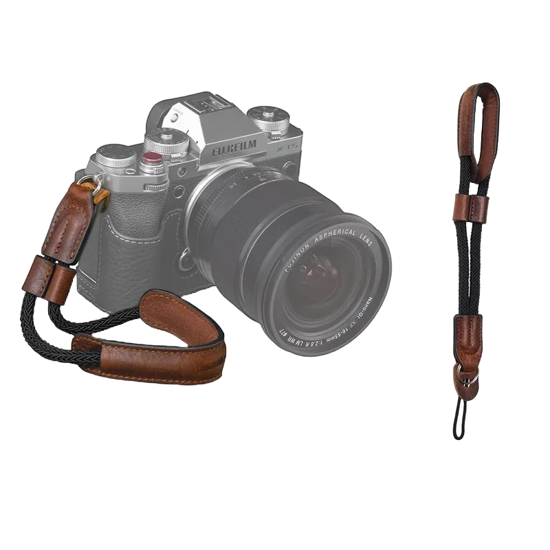 SmallRig Universal Camera Hand Strap,Vintage Leather Wrist Strap