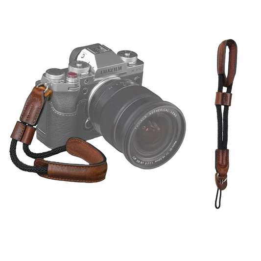 SmallRig Universal Camera Hand Strap,Vintage Leather Wrist Strap