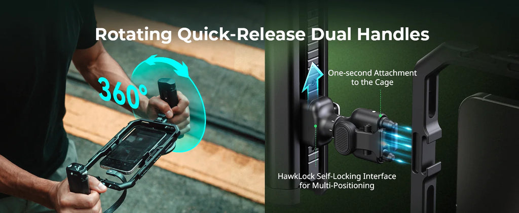 SmallRig x Brandon Li All-in-One Mobile Phone Video Kit Quick Release Cage Kit for iPhone 16 Pro / Pro Max Video Shooting 4596