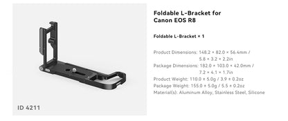SmallRig Cage for Canon EOS R50 All-in-one Cage with 1/4"-20 Hole, ARRI 3/8"-16 Locating Hole, Cold Shoe Mount, NATO Rail