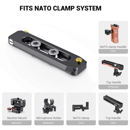 SmallRig Quick Release Nato Rail Camera Rig Low-profile NATO Rail 50mm / 70mm / 90mm For Video Shooting Options Nato Handle