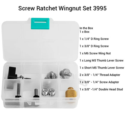 SmallRig Full Kit of 26 Screw Set Mounting Screws for Camera Cages, Handles, Plates Includes 1/4”, 3/8”, M2, M2.5, M3/M4 AAK2326