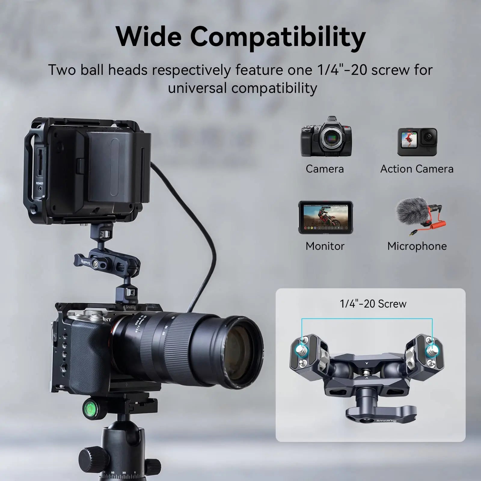 SmallRig Flexible Articulating Magic Arm with Dual Ballhead (3873)