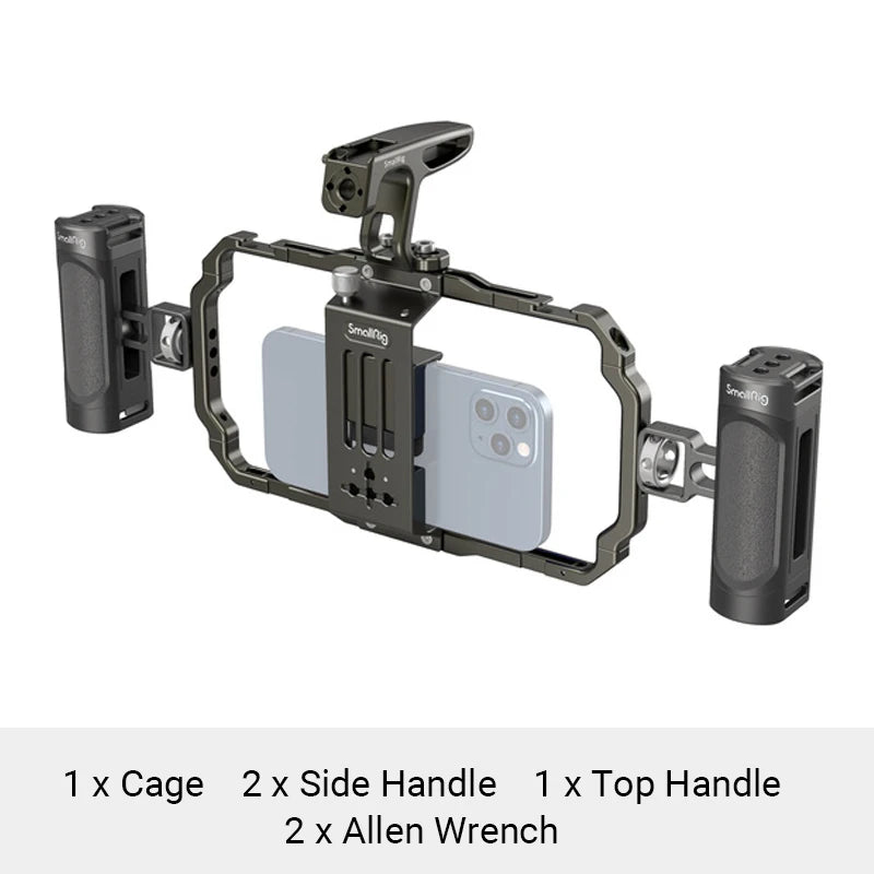 SmallRig Cage for iPhone & Universal Single Handle Handgrip