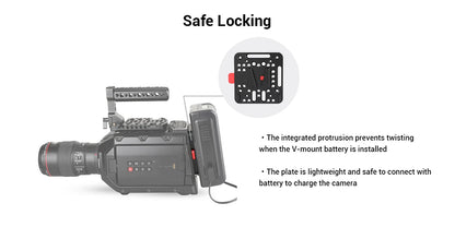 SmallRig V Mount Battery Plate, V-Lock Assembly Kit, Female V-Dock Male V-Lock Quick Release Plate – 1846C