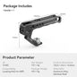 SmallRig Top Handle with Locating Holes for ARRI for Camera Cage, Ergonomic Design, with Anti-Off Designed Cold Shoe Adapter