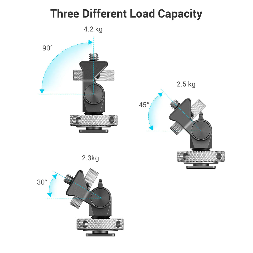 SmallRig Quick Release Monitor Holder Camera Clamp Swivel and Tilt Adjustable Monitor Mount with Cold Shoe / ARRI /  NATO Mount