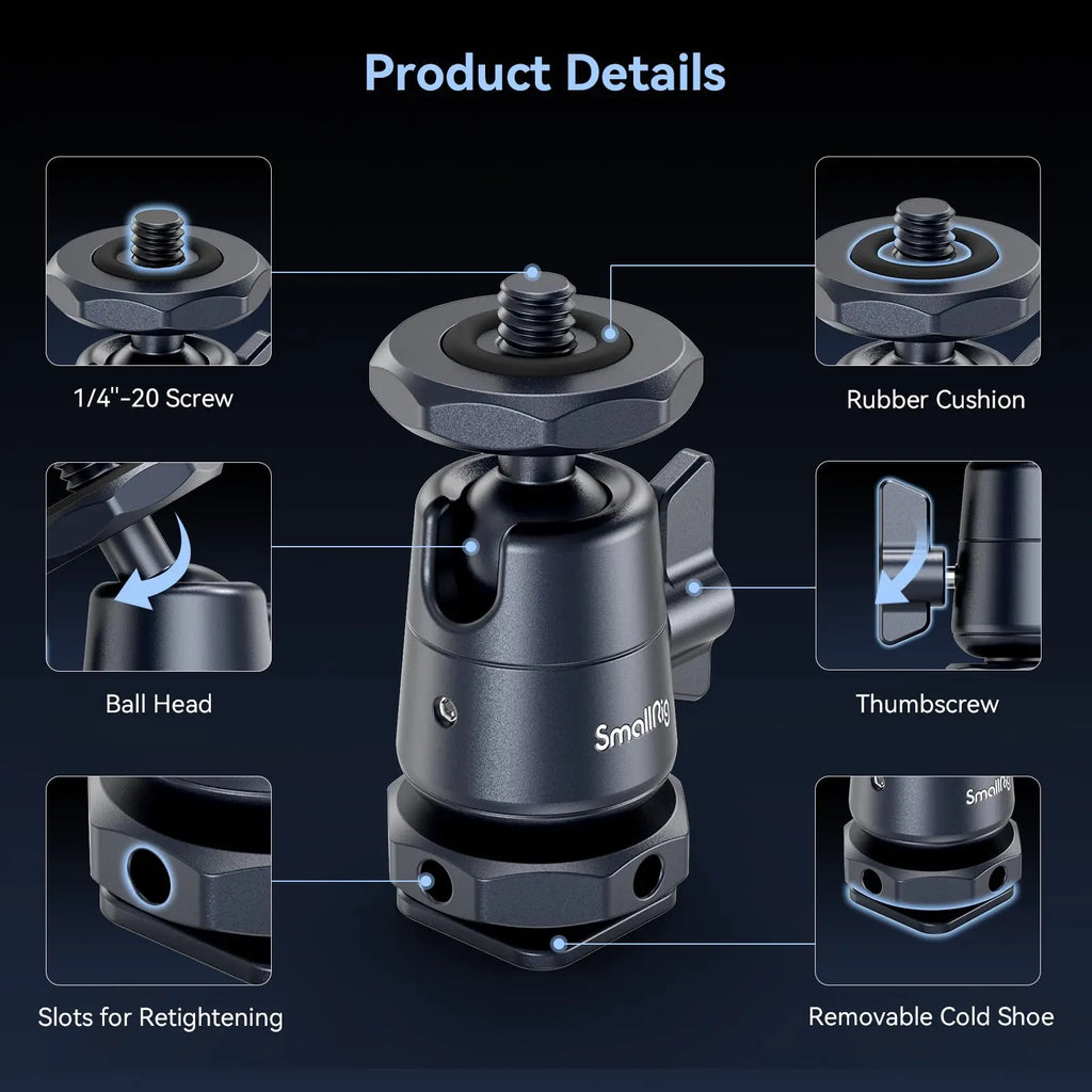 SmallRig 1/2 PCS Mini Ball Head 2948B