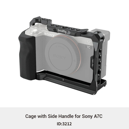 SmallRig Camera Cage with silicone Side Handle grip rig for Sony Alpha a7c A7C Camera Accessories 3212