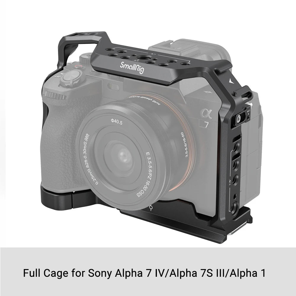 SmallRig Full Dslr for Sony A7 IV a7m4 Camera Cage Rig for Sony Alpha 7 IV/A7S III/A1/A7R  IV with Multi-Mounting Options Rigs