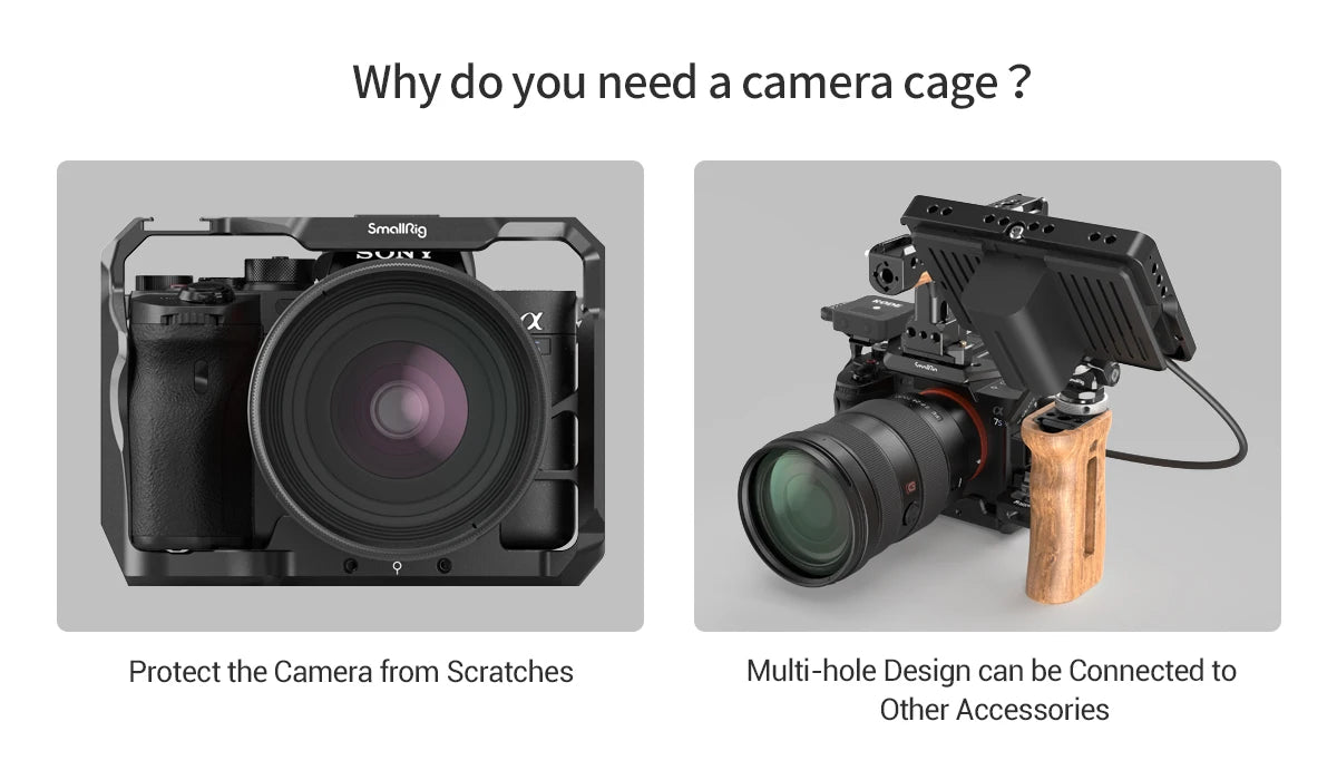 Smallrig A7S3 Camera Cage Rig A7SIII Form-fitting Cage for Sony Alpha 7S III Camera Cage A7siii Cage Rig Set 2999