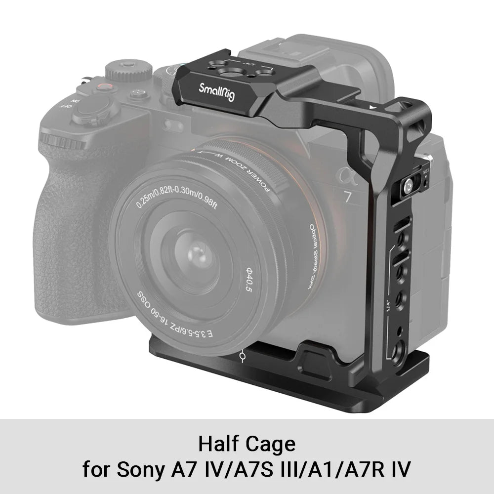 SmallRig Full Dslr for Sony A7 IV a7m4 Camera Cage Rig for Sony Alpha 7 IV/A7S III/A1/A7R  IV with Multi-Mounting Options Rigs