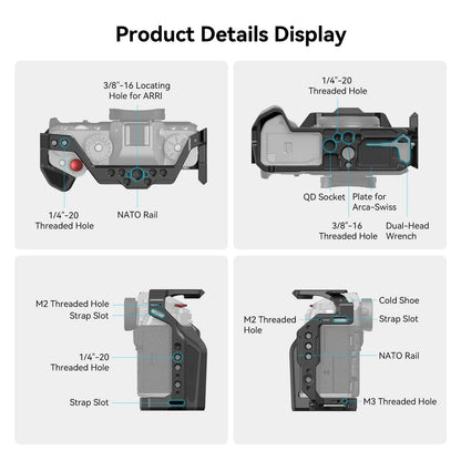 SmallRig Multifunctional Cage for FUJIFILM X-T5 Retro Handheld Cage Kit